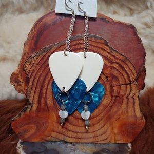 Guitar pick Gypsy Boho hippy Festival earrings